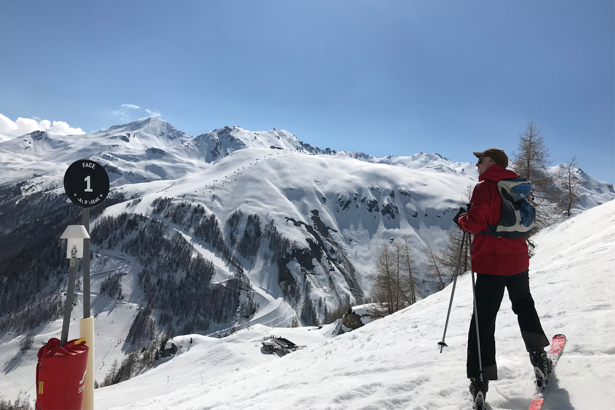 April in Val d'Isere featuring Ski Collection's Director Xavier