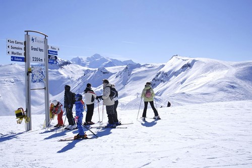 Skiing in Flaine