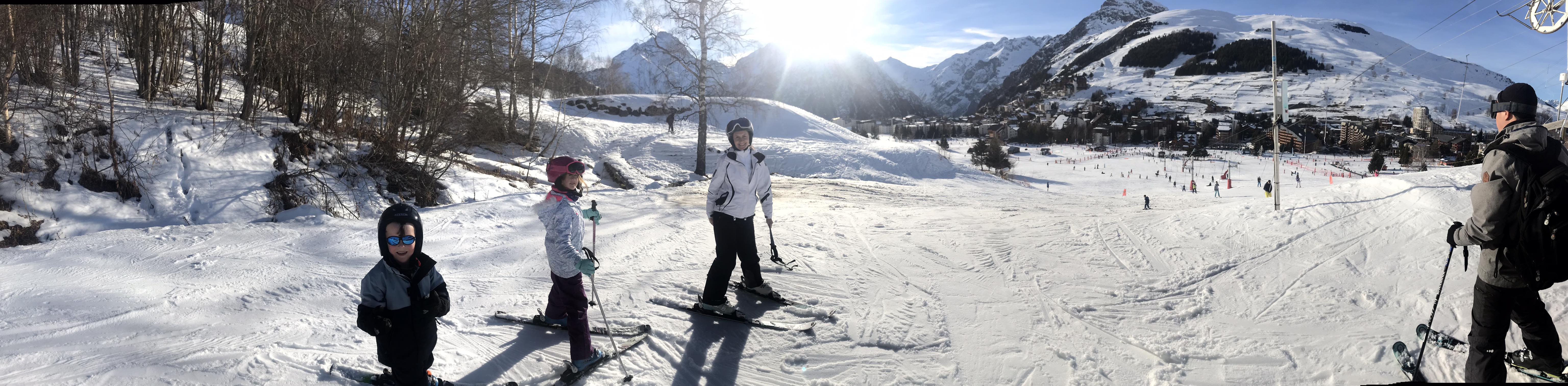 First time skiing in Les 2 Alpes