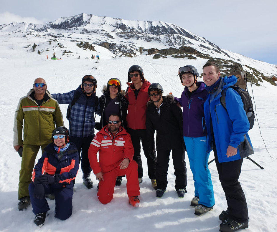 ESF ski school group ski lessons